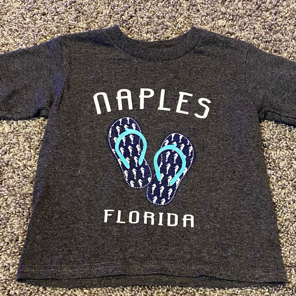 Alvins island Naples Florida seahorse sandals T-shirt Size 2T